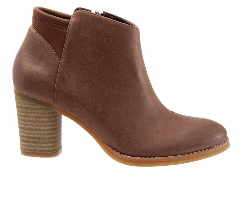 Heeled Boots * | New Women'S Softwalk Kora Booties Cinnamon