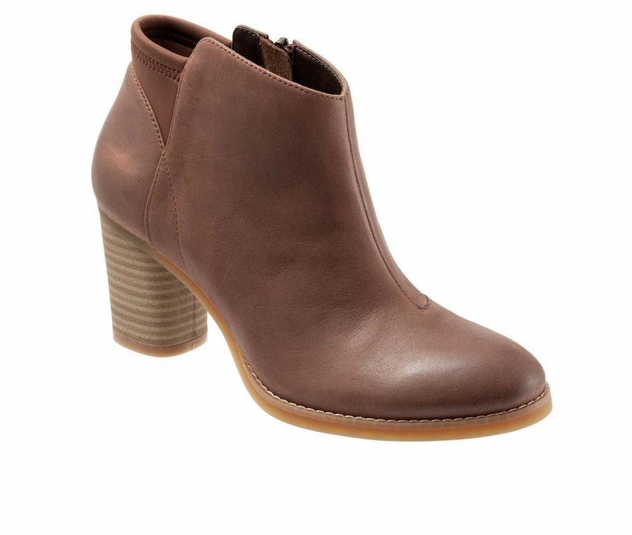 Heeled Boots * | New Women'S Softwalk Kora Booties Cinnamon