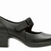 Block Heels * | New Women'S Clarks Emslie Lulin Mary Jane Heels Black