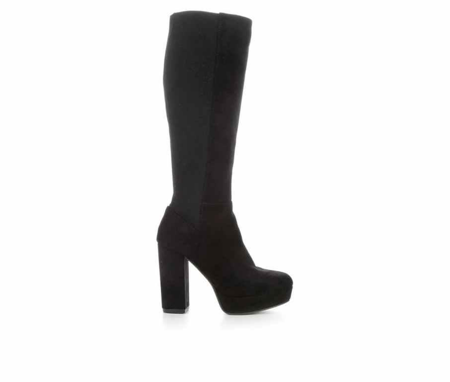 Knee High And Riding Boots * | Deals Women'S Y-Not Legal Knee High Boots Black