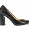 Block Heels * | Best Sale Women'S Nine West Astoria 9 9 Pumps Black Leather