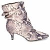 Heeled Boots * | Promo Women'S Journee Collection Jo Booties Snake