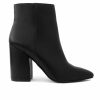 Heeled Boots * | Brand New Women'S Sugar Evvie Booties Black Smooth