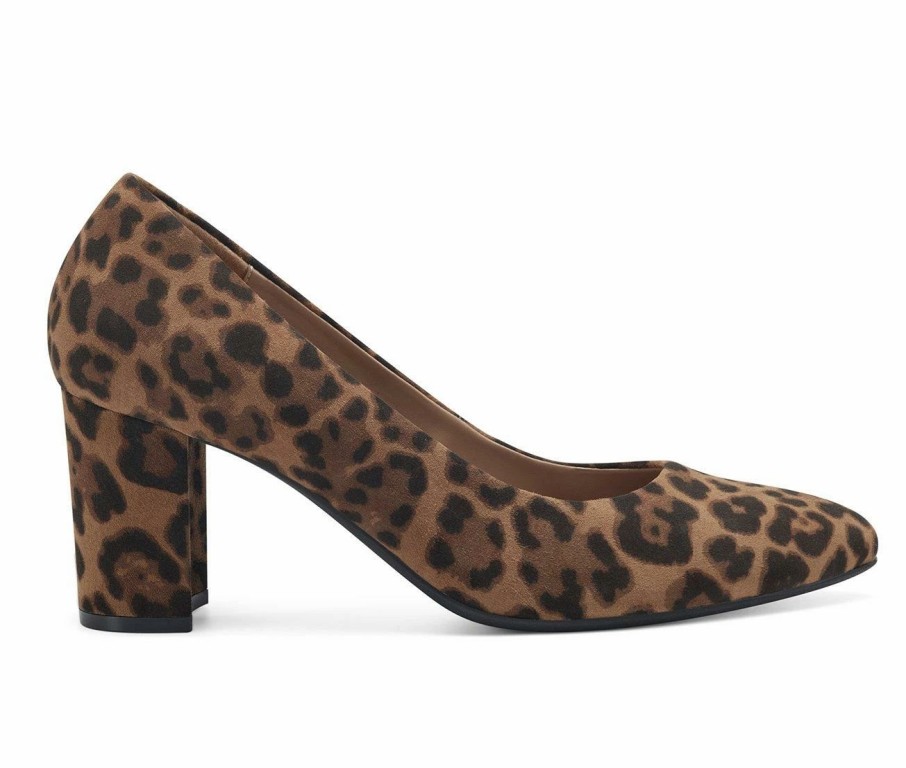 Block Heels * | New Women'S Aerosoles Bettie Pumps Leopard