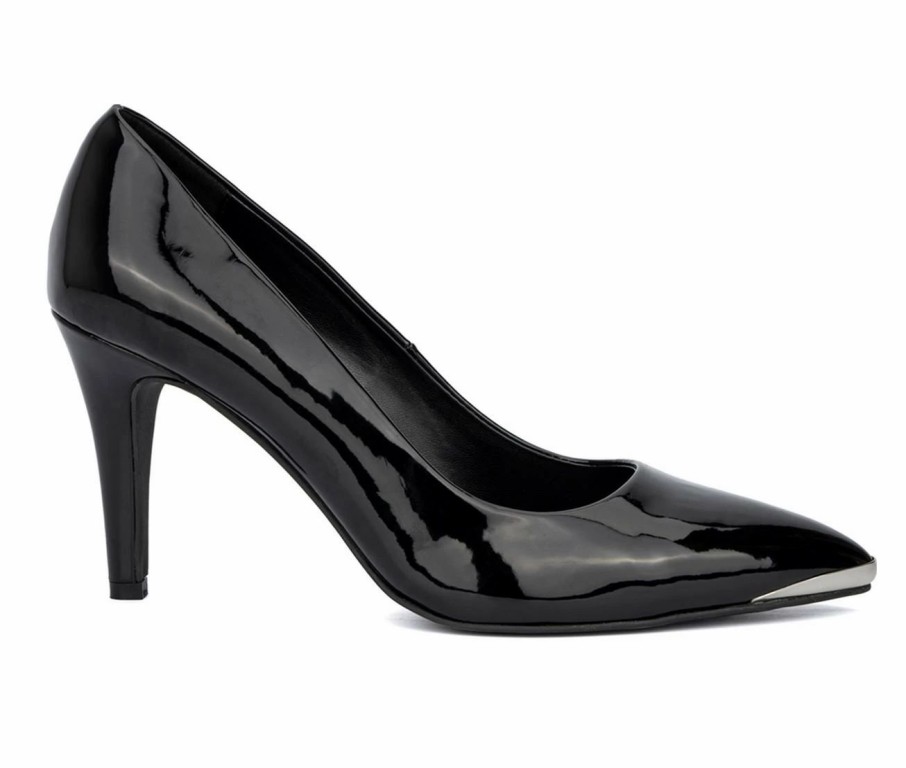 Pumps * | Flash Sale Women'S Fashion To Figure Raina Pumps Black Wide