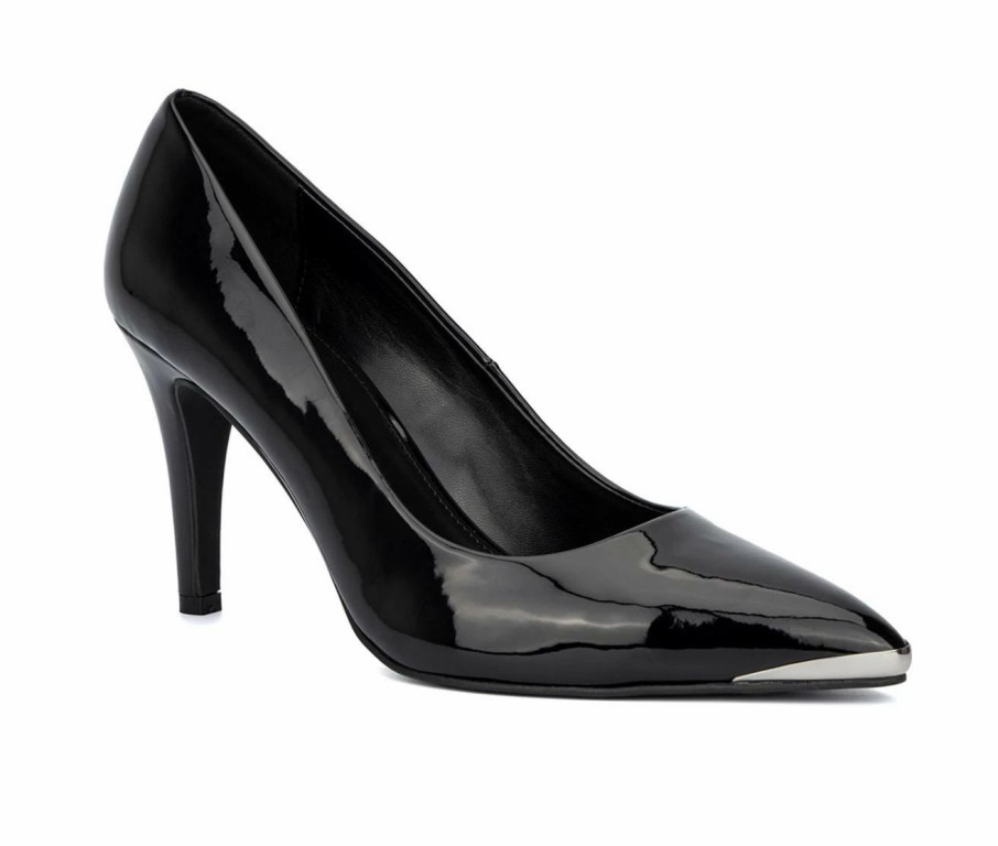 Pumps * | Flash Sale Women'S Fashion To Figure Raina Pumps Black Wide