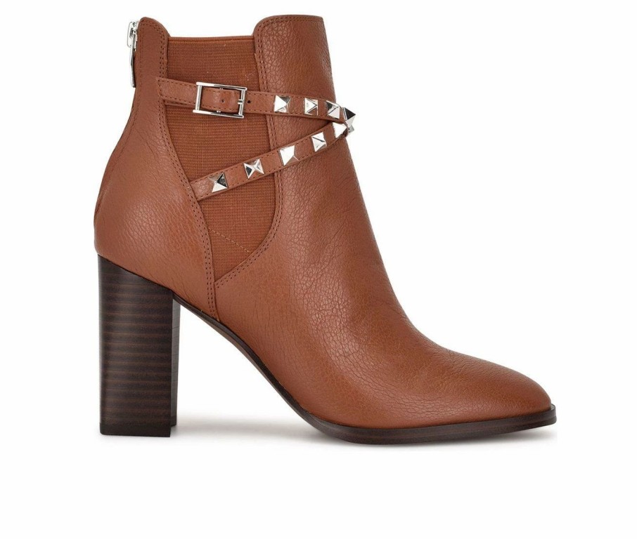 Ankle Boots And Booties * | Best Reviews Of Women'S Nine West Donda Booties Brown