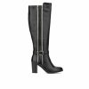 Knee High And Riding Boots * | Top 10 Women'S New York And Company Andrina Knee High Heeled Boots Black