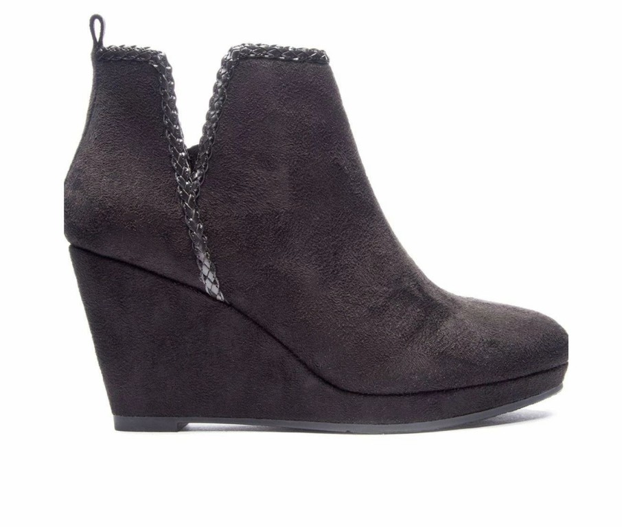 Ankle Boots And Booties * | Best Reviews Of Women'S Cl By Laundry Volcano Wedge Booties Black