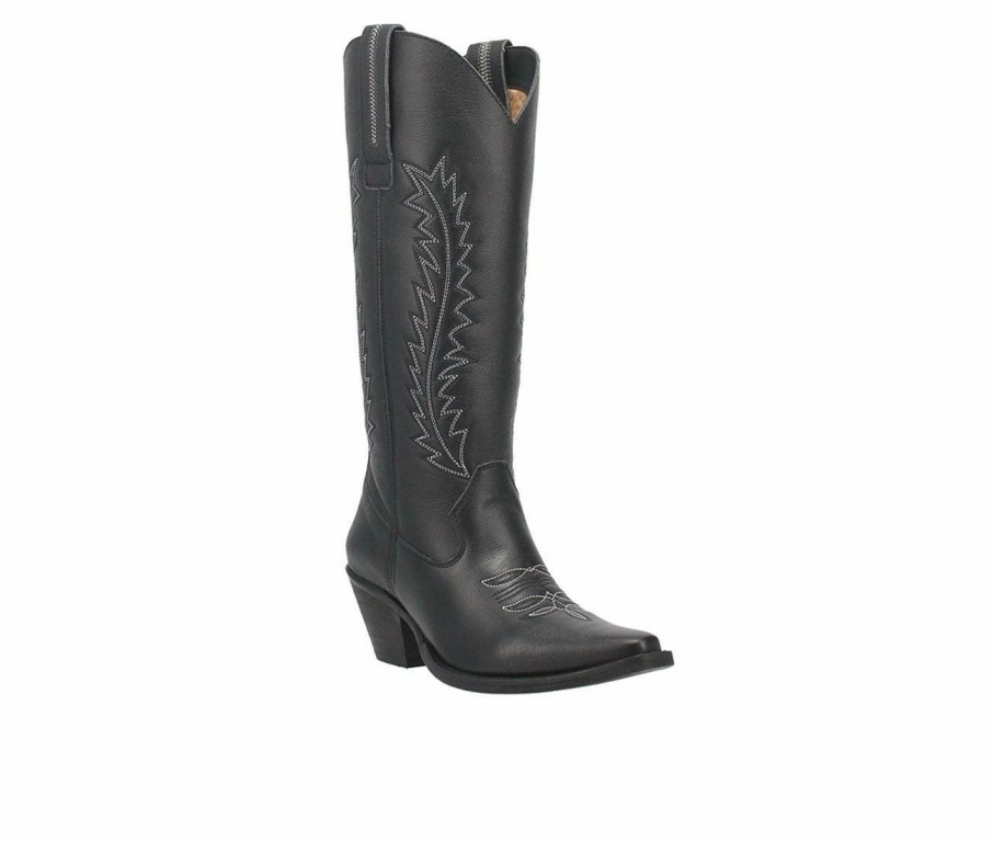 Heeled Boots * | Discount Women'S Dingo Boot Tin Lizzy Western Boots Black