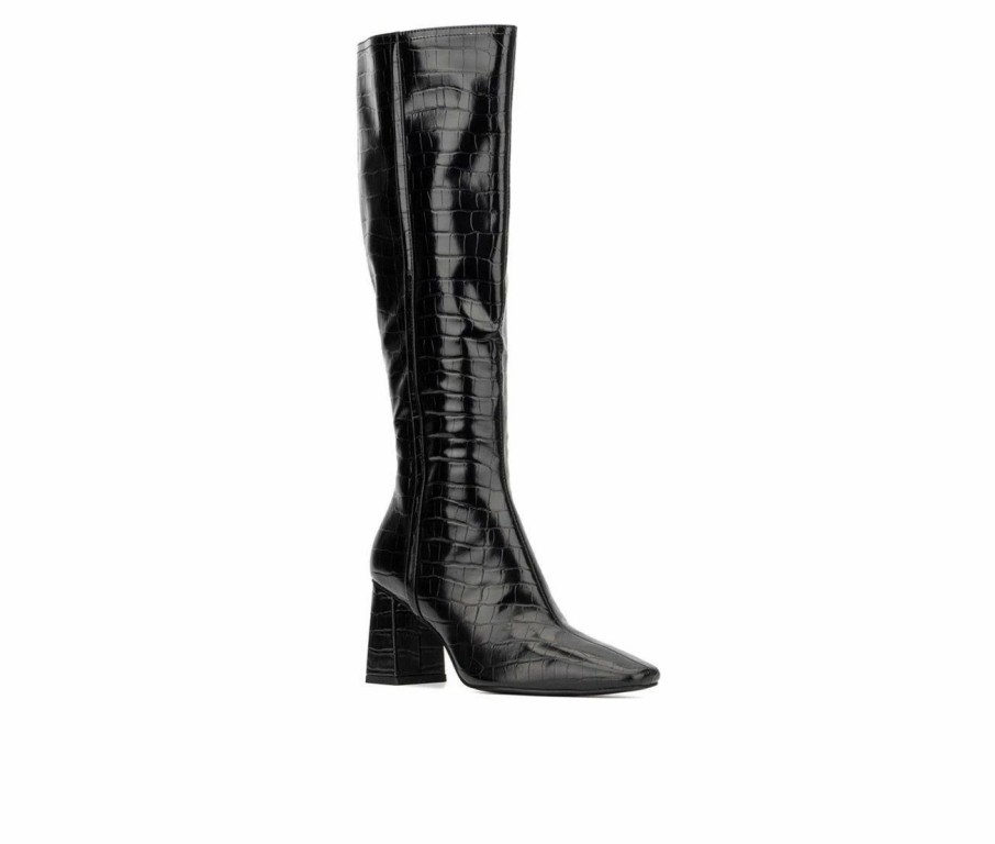 Heeled Boots * | Best Reviews Of Women'S Torgeis Angelica Knee High Boots Black