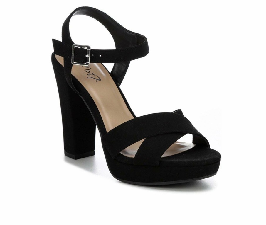 Heeled Sandals * | Coupon Women'S Y-Not Keeper Dress Sandals Black Nub