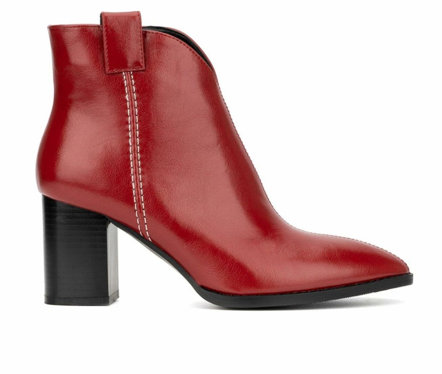 Heeled Boots * | Best Pirce Women'S Torgeis Daralyn Heeled Booties Red