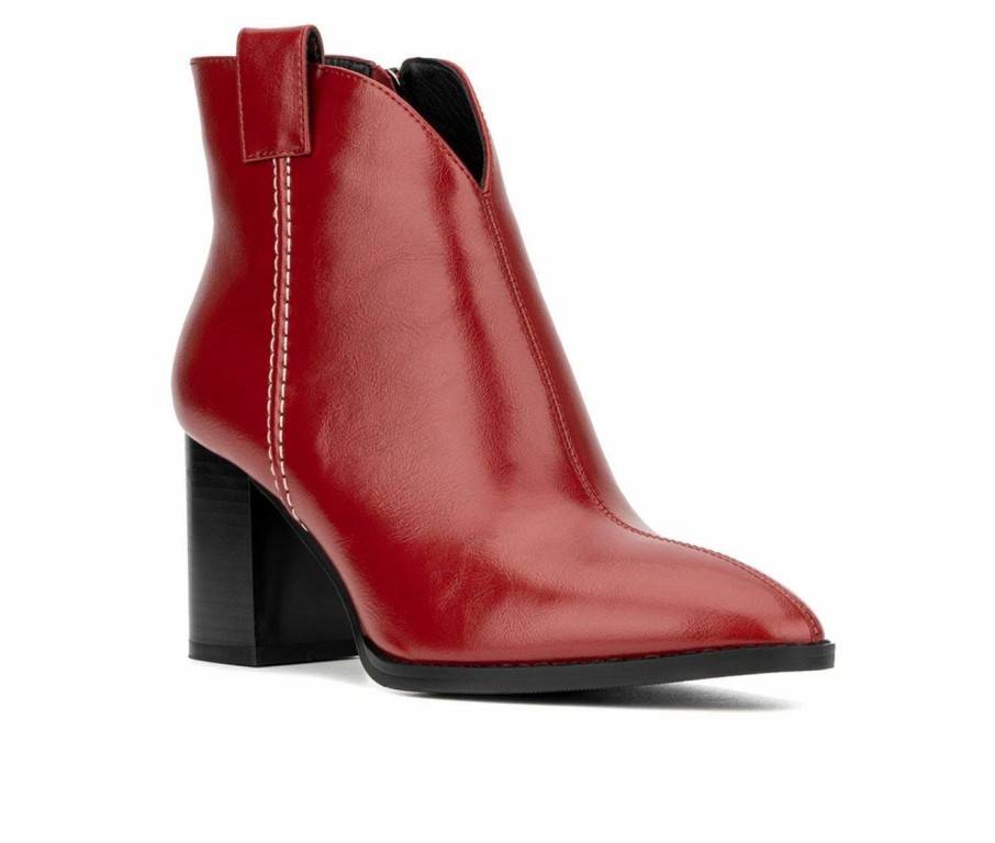 Heeled Boots * | Best Pirce Women'S Torgeis Daralyn Heeled Booties Red