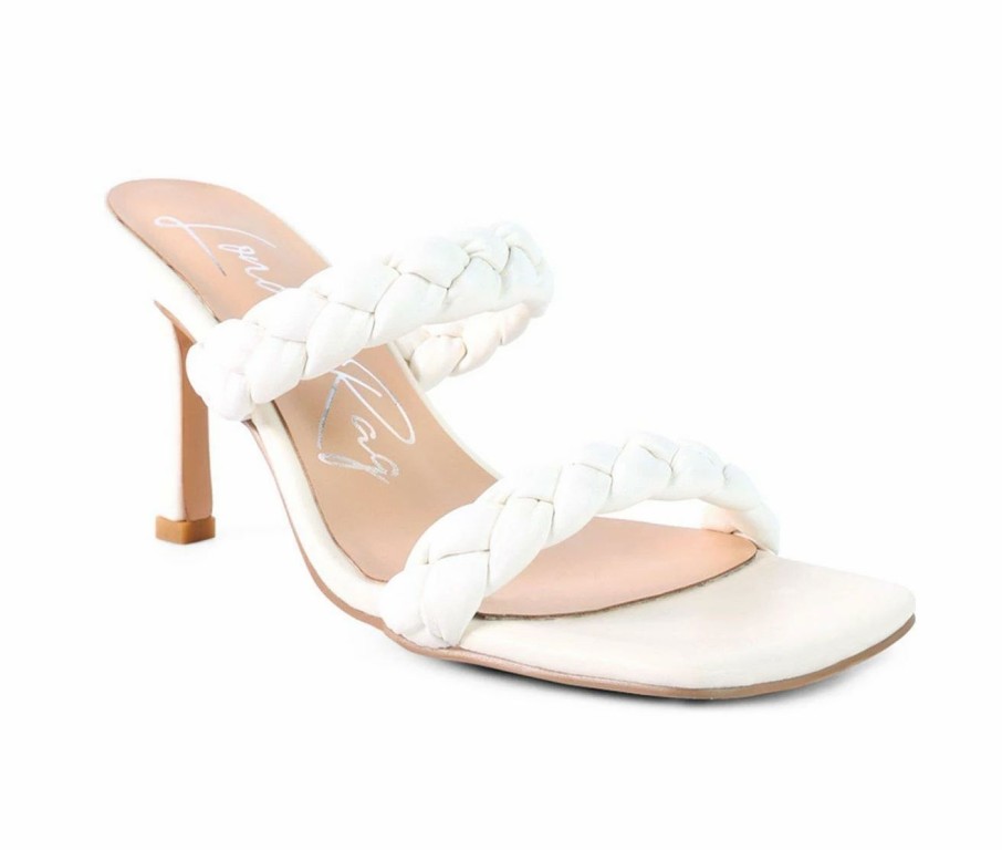 Stiletto Heels * | Coupon Women'S London Rag Beladona Dress Sandals White