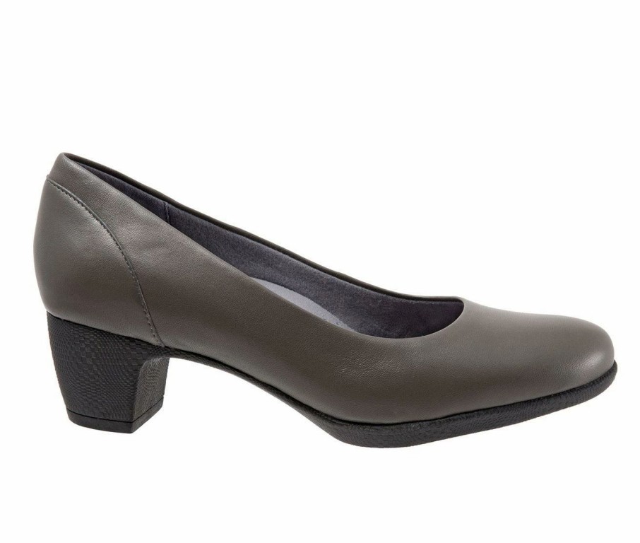 Pumps * | Cheap Women'S Softwalk Imperial Ii Pumps Dk Grey