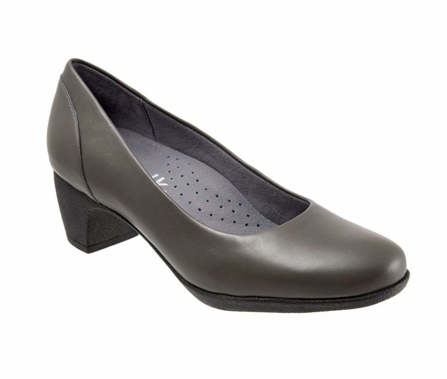 Pumps * | Cheap Women'S Softwalk Imperial Ii Pumps Dk Grey