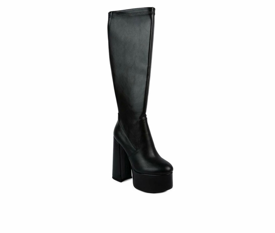 Heeled Boots * | Wholesale Women'S London Rag Coraline Heeled Mid Calf Boots Black