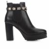 Heeled Boots * | Coupon Women'S Juicy Python Heeled Booties Black