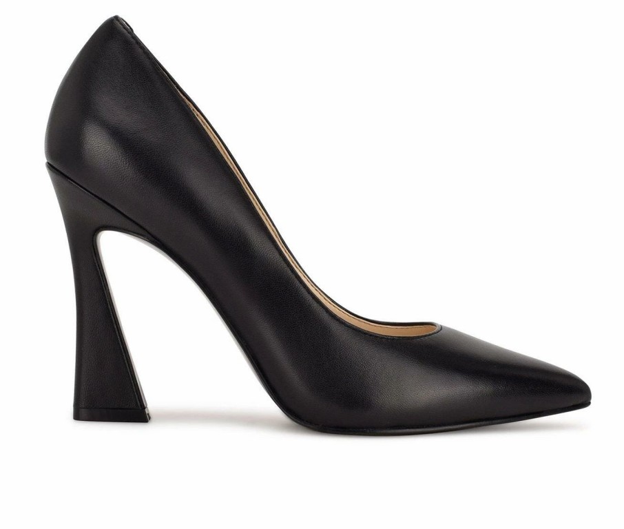 Pumps * | Buy Women'S Nine West Trendz Pumps Black Leather