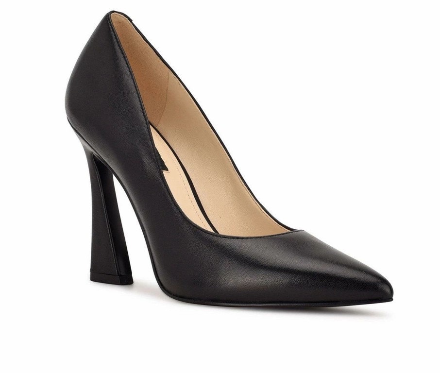 Pumps * | Buy Women'S Nine West Trendz Pumps Black Leather