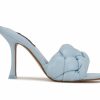 Stiletto Heels * | Wholesale Women'S Nine West Yoyo Heeled Dress Sandals Light Blue