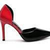 Stiletto Heels * | Outlet Women'S London Rag Candy Cane Stiletto Pumps Black/Fuchsia