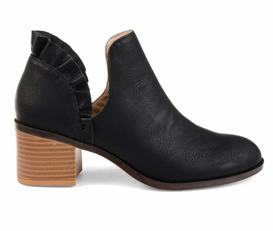 Ankle Boots And Booties * | Wholesale Women'S Journee Collection Lennie Side Slit Booties Black