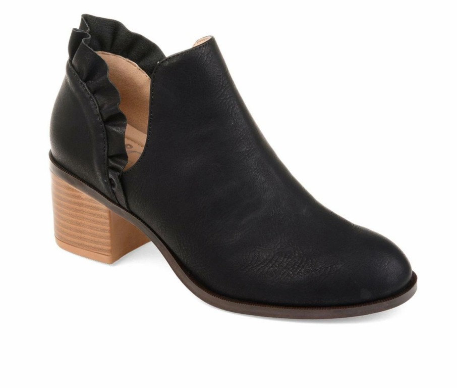 Ankle Boots And Booties * | Wholesale Women'S Journee Collection Lennie Side Slit Booties Black