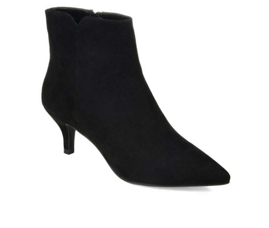 Heeled Boots * | Buy Women'S Journee Collection Isobel Kitten Heel Booties Black