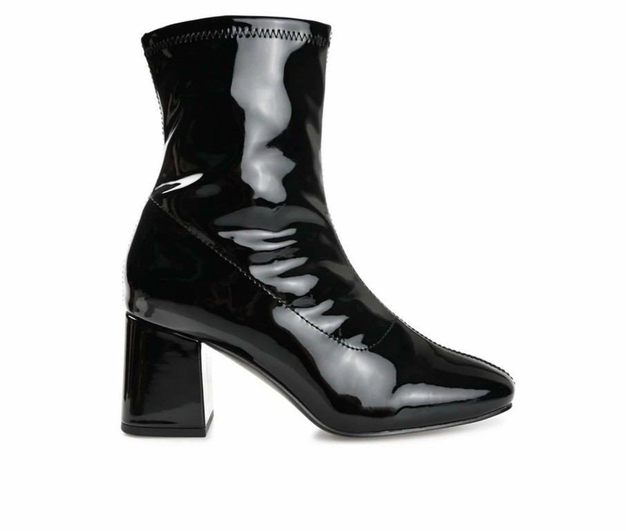 Ankle Boots And Booties * | Best Sale Women'S Journee Collection Reice Heeled Booties Black