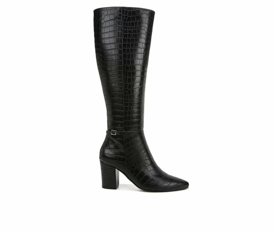 Knee High And Riding Boots * | Budget Women'S Lifestride Stratford Knee High Boots Black Croco