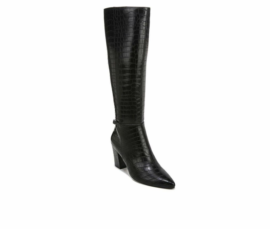 Knee High And Riding Boots * | Budget Women'S Lifestride Stratford Knee High Boots Black Croco