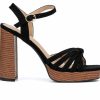 Heeled Sandals * | Cheapest Women'S Olivia Miller Galia Dress Sandals Black