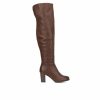 Heeled Boots * | Buy Women'S New York And Company Amory Knee High Boots Chocolate