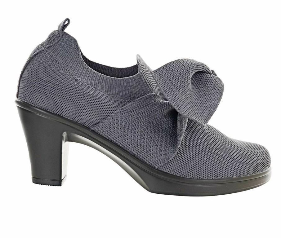 Heeled Boots * | Budget Women'S Bernie Mev Chesca Serenity Booties Dark Grey