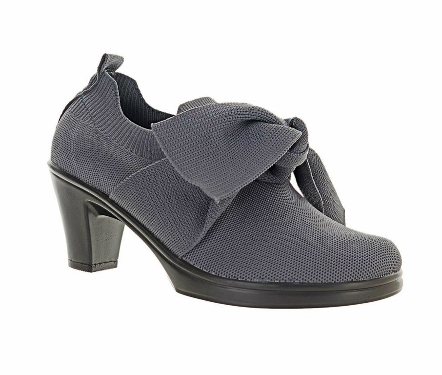 Heeled Boots * | Budget Women'S Bernie Mev Chesca Serenity Booties Dark Grey