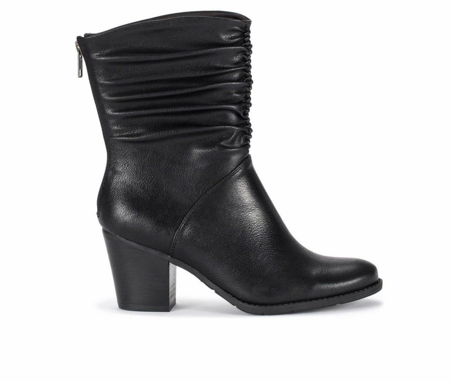 Heeled Boots * | Brand New Women'S Baretraps Leslie Mid Shaft Booties Black