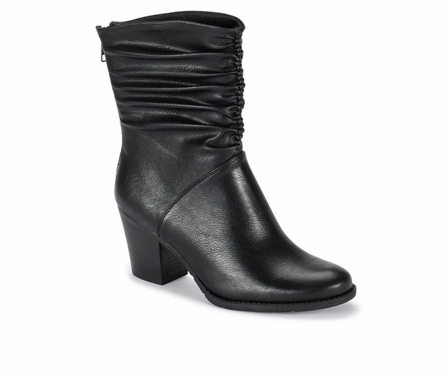 Heeled Boots * | Brand New Women'S Baretraps Leslie Mid Shaft Booties Black