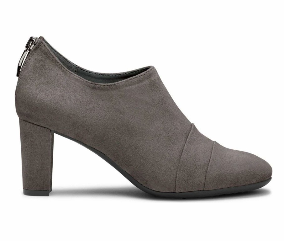 Ankle Boots And Booties * | Wholesale Women'S Aerosoles Sixth Ave Booties Grey Fabric