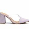 Block Heels * | Brand New Women'S Coconuts By Matisse Shauna Mule Heels Lavendar