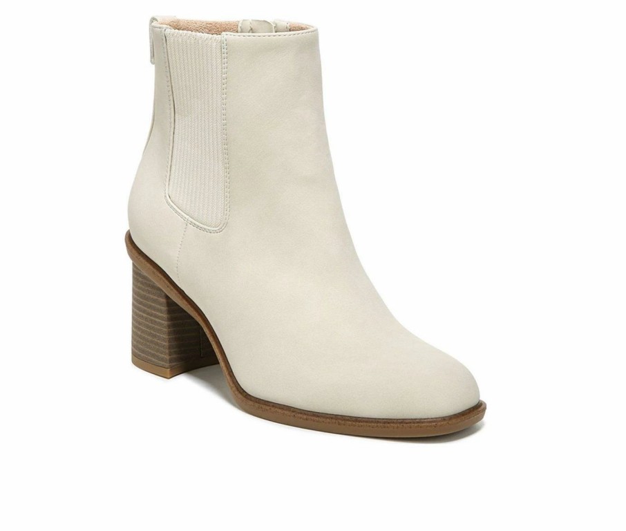 Heeled Boots * | Cheap Women'S Dr. Scholls Ride Away Heeled Chelsea Booties White Cap