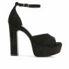 Platform Heels * | Wholesale Women'S Rag & Co Beaty Platform Dress Sandals Black