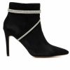 Heeled Boots * | Discount Women'S New York And Company Margaretta Heeled Booties Black