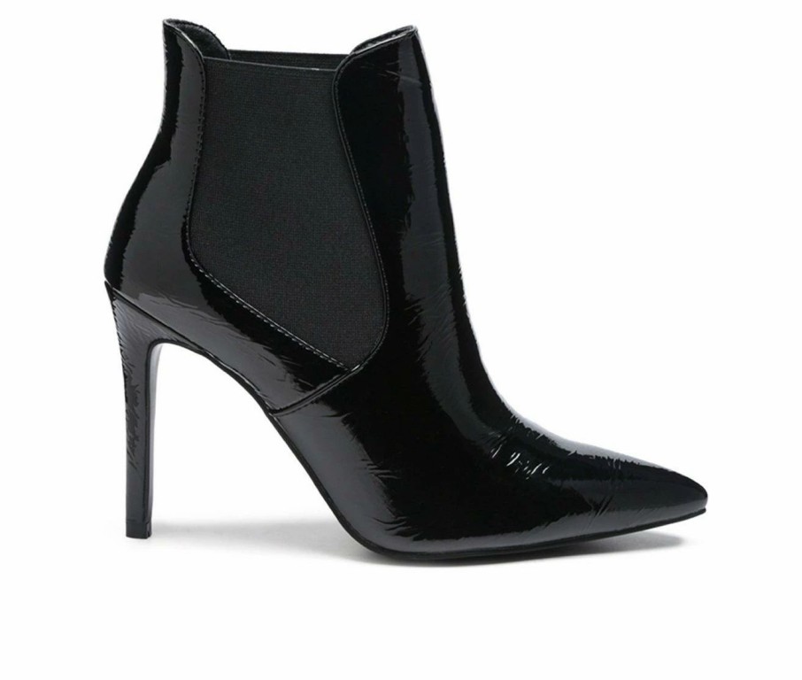 Stiletto Heels * | Cheapest Women'S Rag & Co Molina Stiletto Chelsea Booties Black