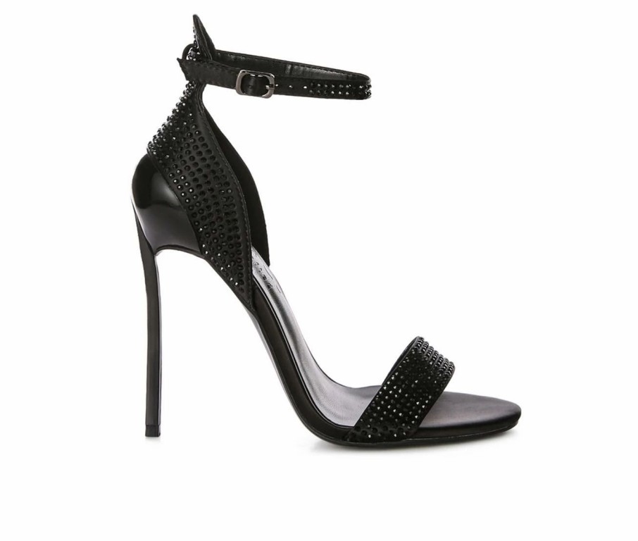 Stiletto Heels * | Deals Women'S Rag & Co Magnate Dress Sandals Black