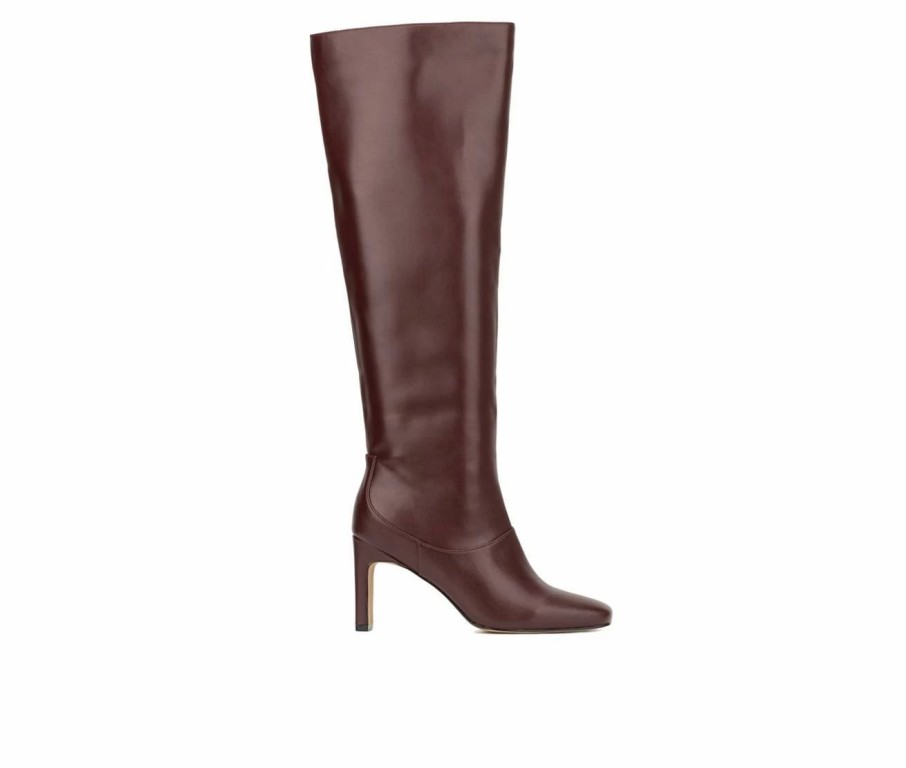 Knee High And Riding Boots * | Coupon Women'S Gabrielle Union Tall Blake Boot Knee High Boots Burgundy