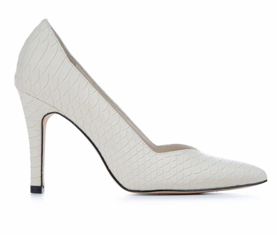 Stiletto Heels * | Promo Women'S Mia Maire Python Pumps Ivory Python