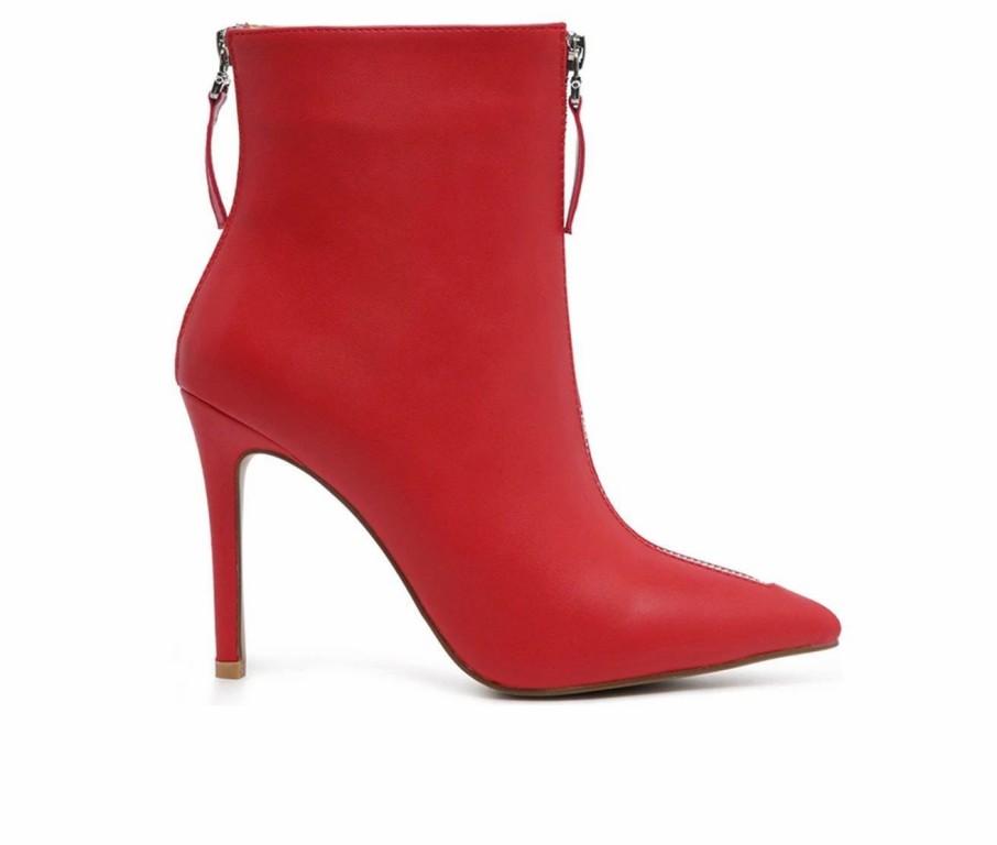 Stiletto Heels * | Promo Women'S London Rag Hazel Stiletto Booties Red