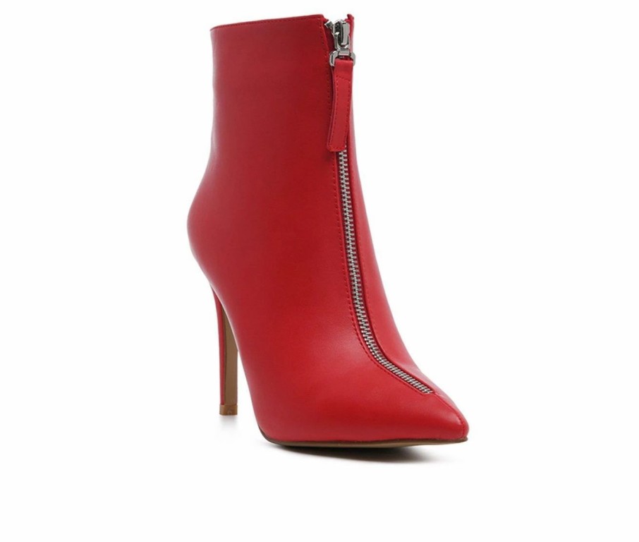 Stiletto Heels * | Promo Women'S London Rag Hazel Stiletto Booties Red